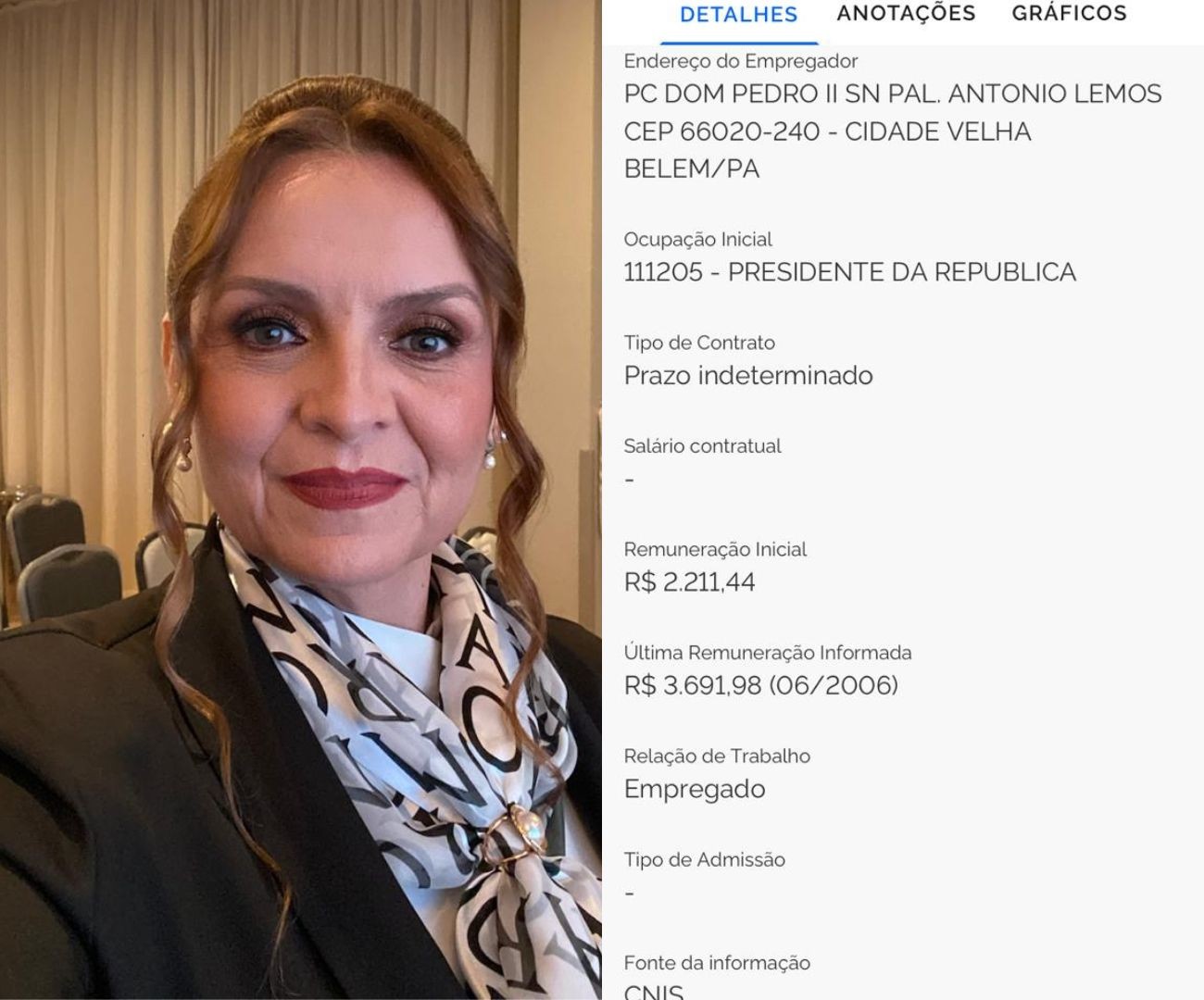 Paraense descobre que tem registro na carteira de trabalho como Presidente da República