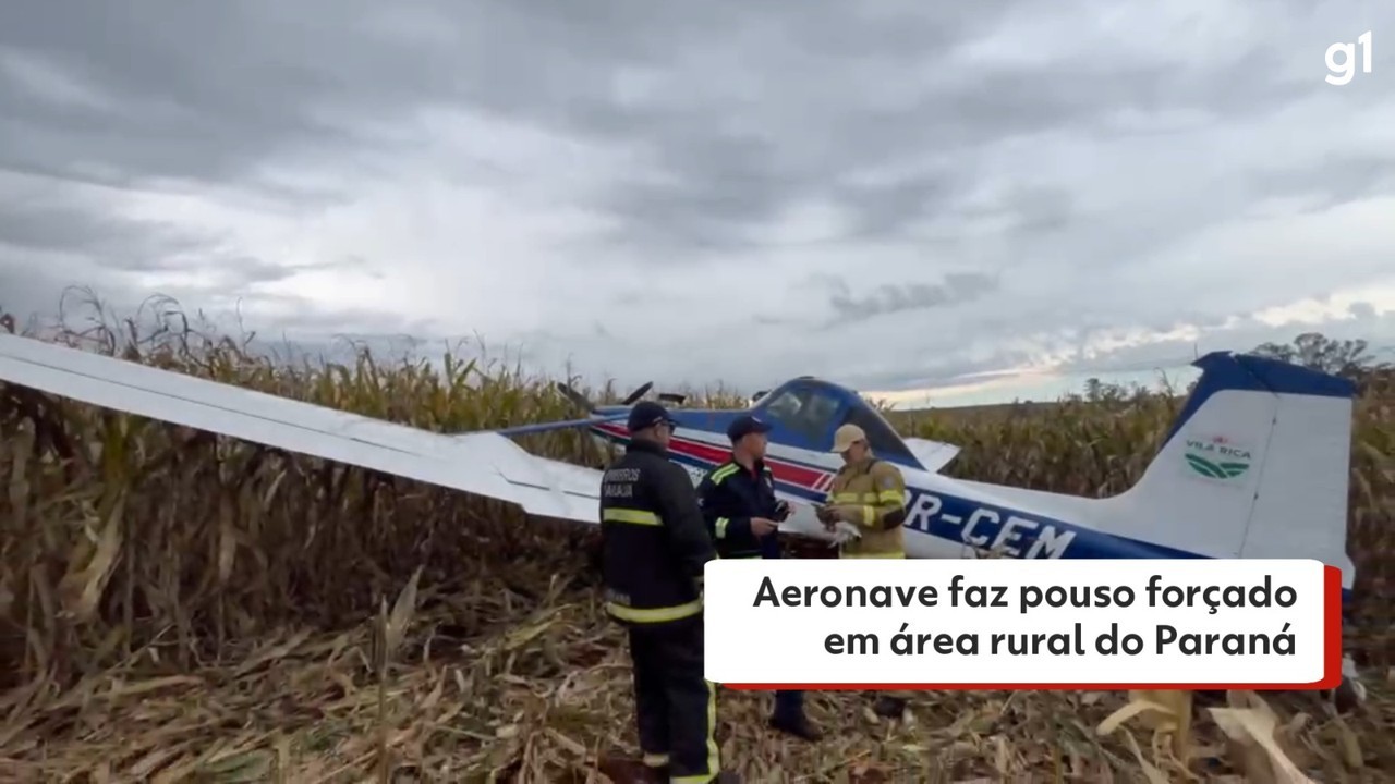 Aeronave cai em área rural do Paraná