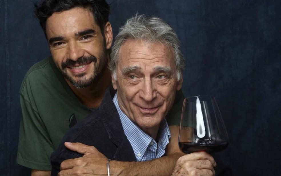 Herson Capri e Caio Blat apresentam 'Memórias do Vinho' em Ribeirão Preto — Foto: Divulgação