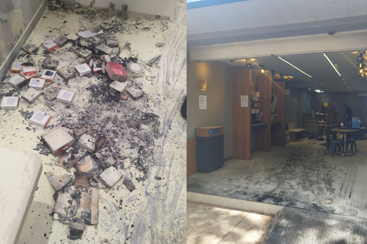 Cliente coloca fogo em loja de operadora de celulares do Paraná após ficar insatisfeito com atendimento, diz PM
