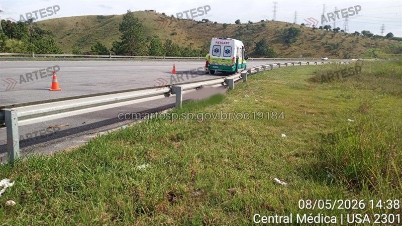 Corpo é encontrado às margens da rodovia Carvalho Pinto em Jacareí