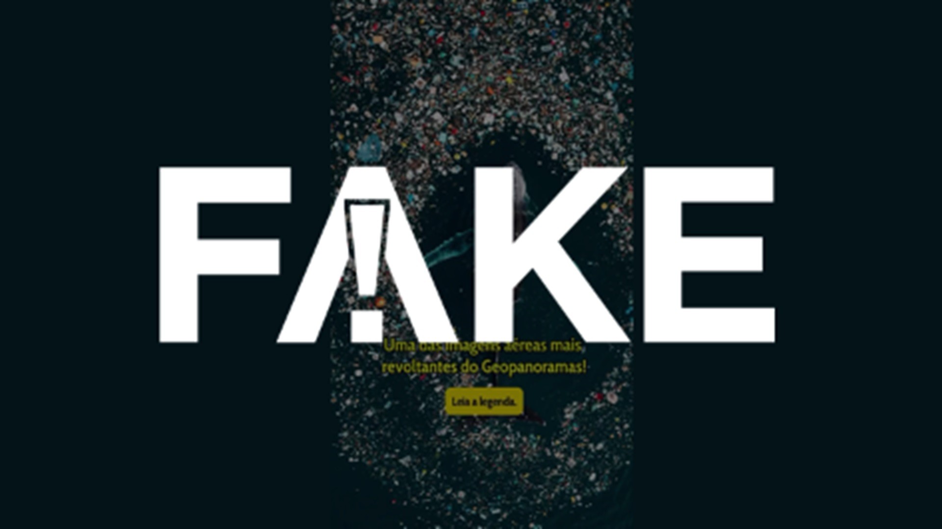 É #FAKE vídeo que mostra baleia nadando em meio a 'ilha' de lixo plástico; imagem foi produzida com inteligência artificial