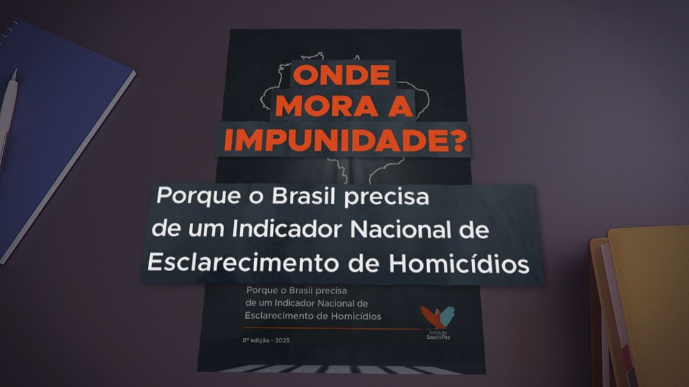 Estudo do Instituto Sou da Paz — Foto: Reprodução/TV Globo
