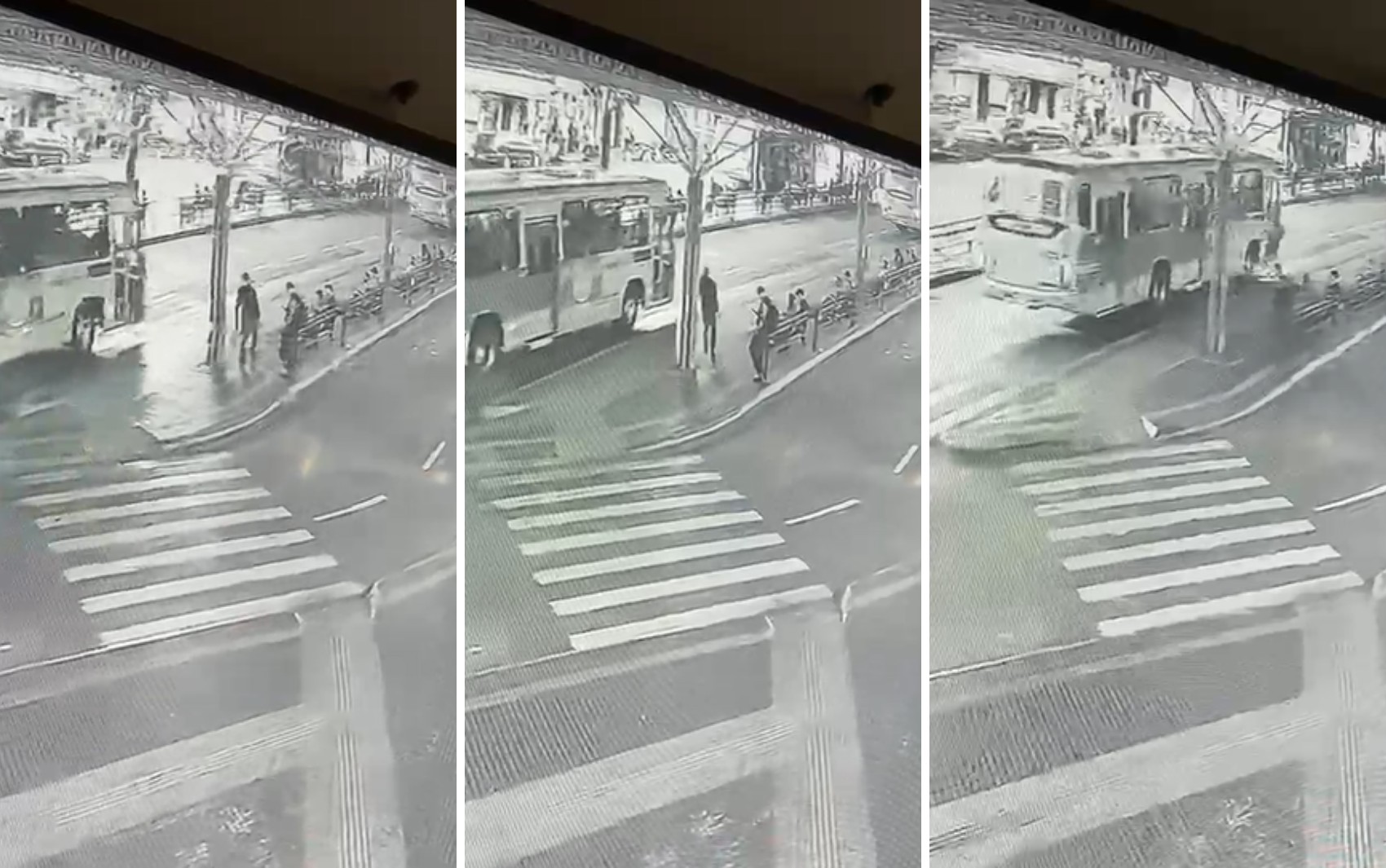 Homem morre após cair em terminal e ser atropelado por ônibus em Franca, SP; vídeo