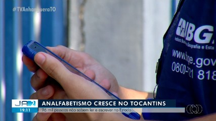 No Tocantins, 96 mil pessoas não sabem ler e nem escrever, diz IBGE
