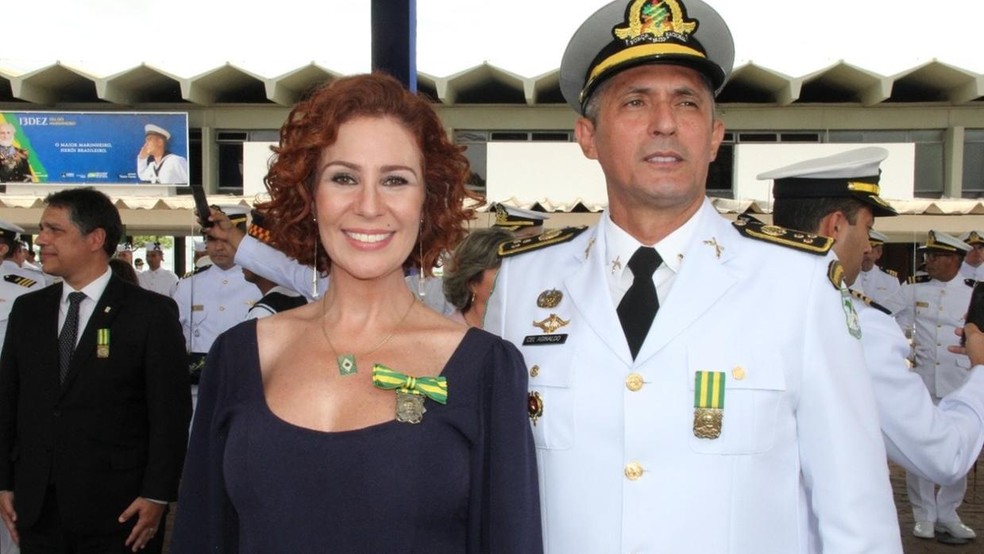 Coronel Aginaldo e Carla Zambelli — Foto: Reprodução/Redes Sociais