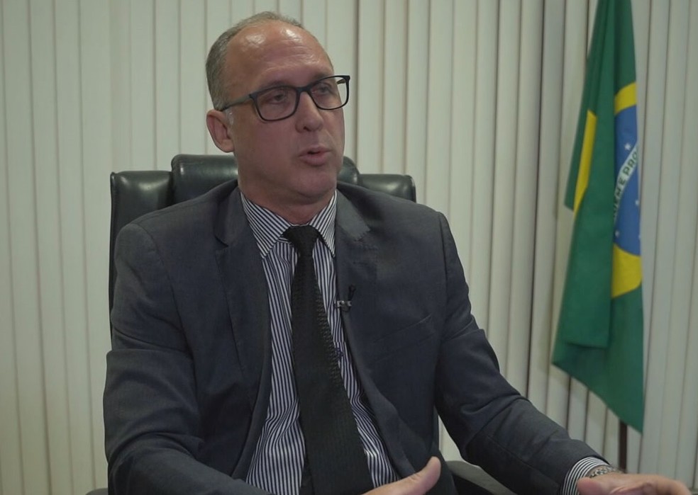 Secretário de Defesa Social de Pernambuco, Alessandro Carvalho — Foto: Reprodução/TV Globo