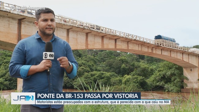 Bombeiros fazem vistoria em ponte que tem a mesma idade da estrutura que caiu no Maranho