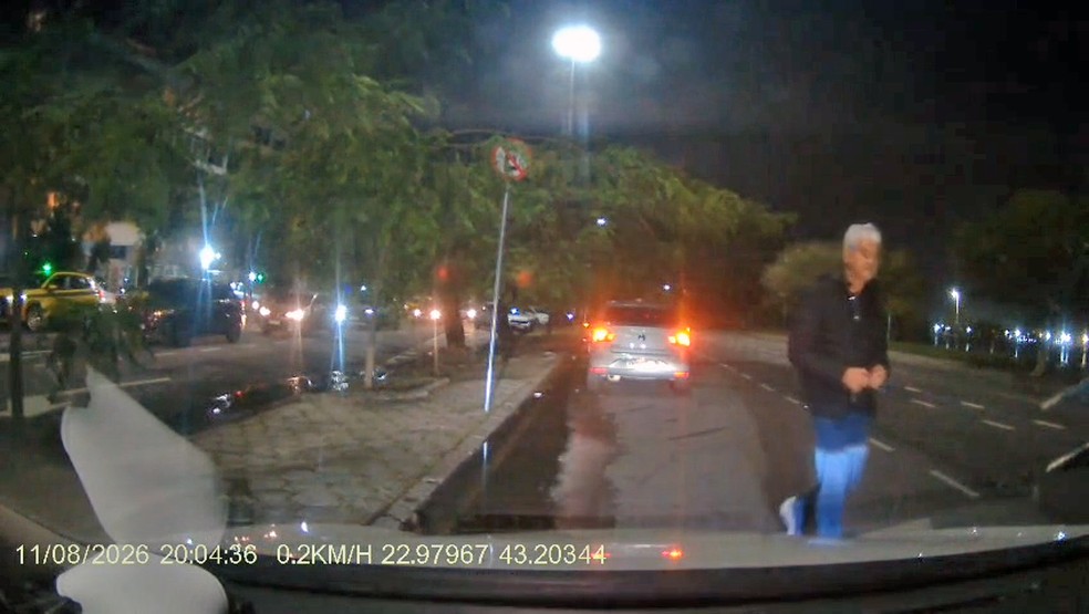 3 de 4
Homem que bateu na moto do ex-deputado Alexandre de Freitas &mdash; Foto: Arquivo pessoal