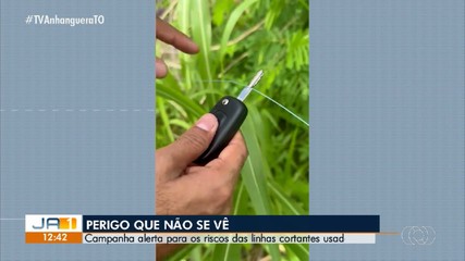 Campanha no Tocantins alerta para linhas utilizadas na hora de soltar pipas