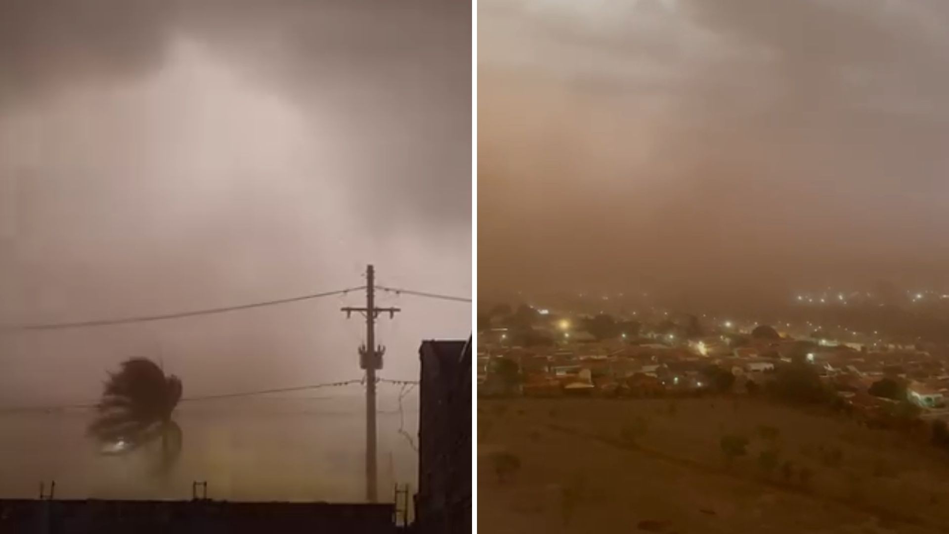 VÍDEO: imagens mostram força do vento e estragos durante o fim de semana no interior de SP