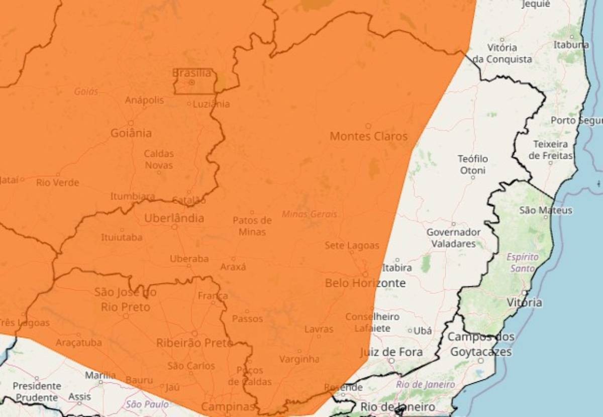Inmet emite aviso de perigo por baixa umidade na Grande BH e regiões de Minas