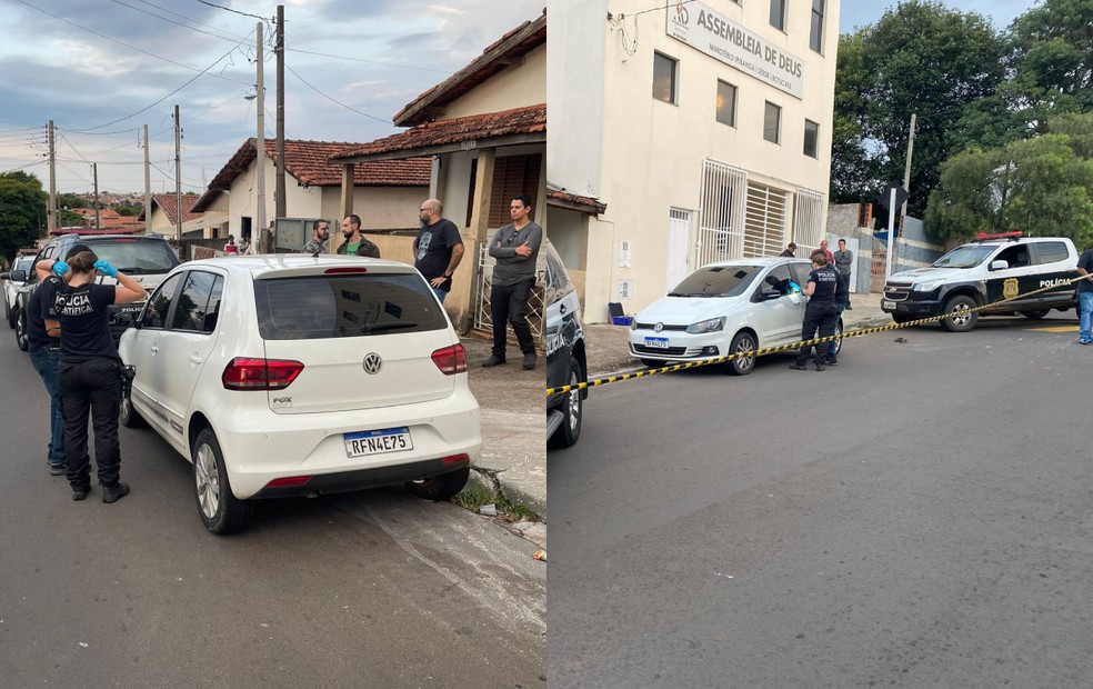 Polícia identifica carro utilizado por suspeitos de executar fisiculturista em academia de Botucatu (SP) — Foto: Divulgação/Polícia Civil