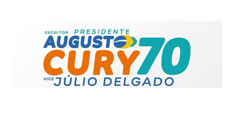 Logo campanha de Augusto Cury (Avante) — Foto: Divulgação