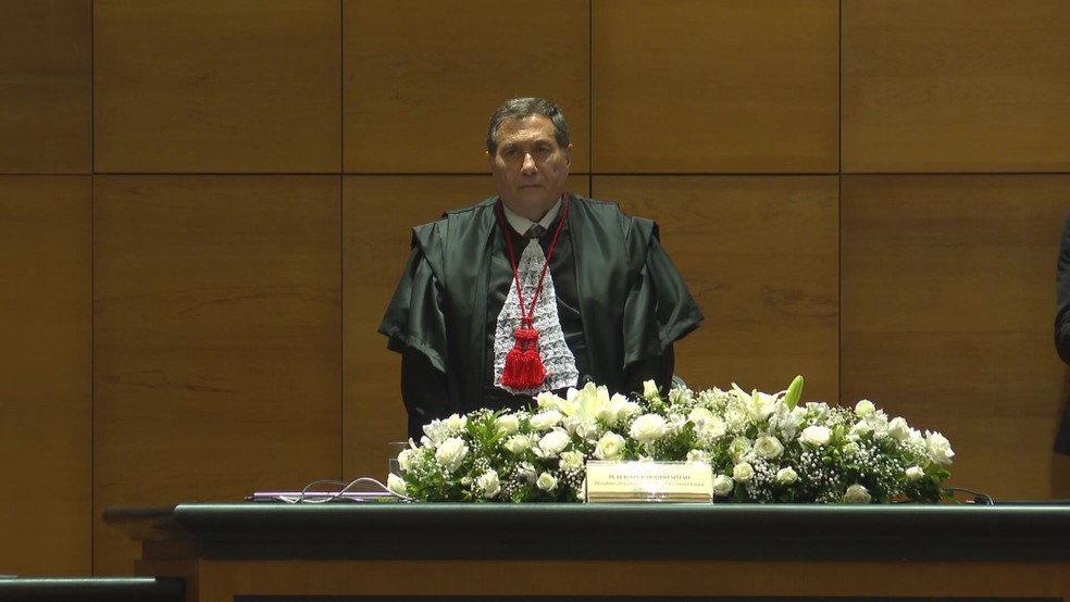 Desembargador Peterson Barroso Simão é o novo presidente do TRE-RJ — Foto: Reprodução/TV Globo