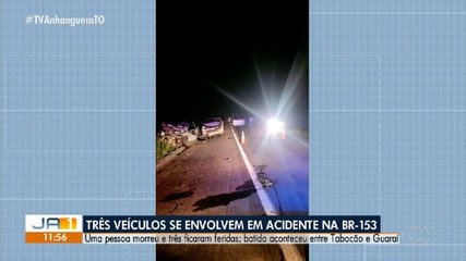 Três veículos se envolvem em acidente na BR-153