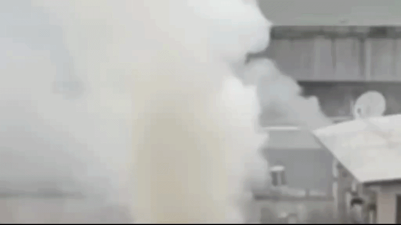 Vídeo mostra moradores no telhado de prédio após incêndio em Florianópolis