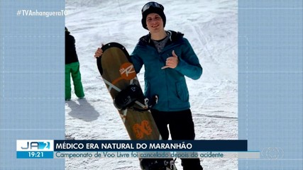 Corpo de médico que caiu de parapente é levado para o Maranhão