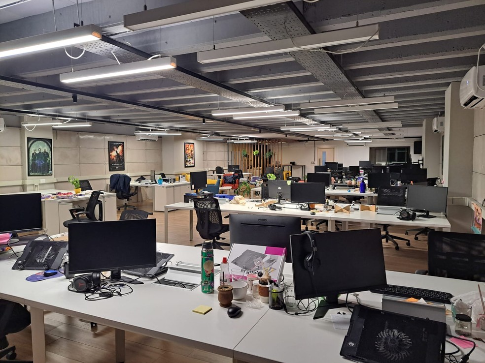 Escritório na Argentina alvo de busca em operação contra serviços de streaming pirata — Foto: Reprodução