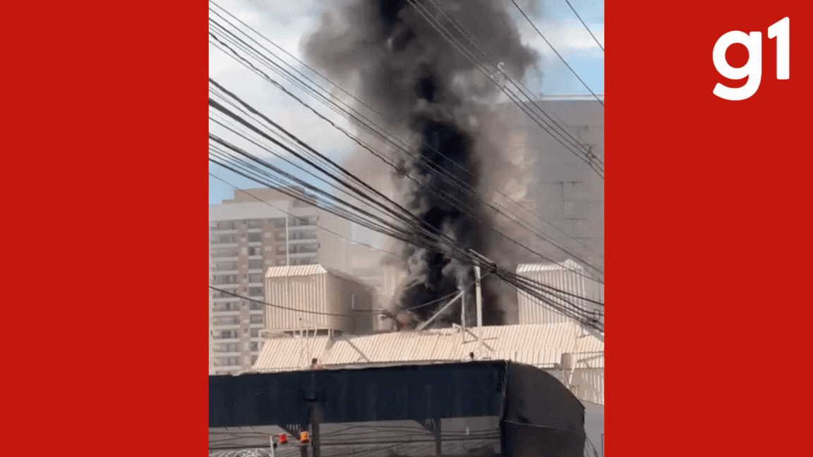 Incêndio é registrado em shopping de Cuiabá; vídeo 