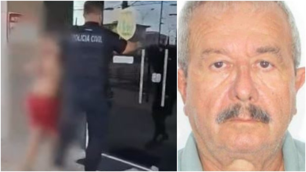 Suspeito de assassinato de policial civil aposentado é preso no Bairro Bom Jardim, em Fortaleza. — Foto: Reprodução