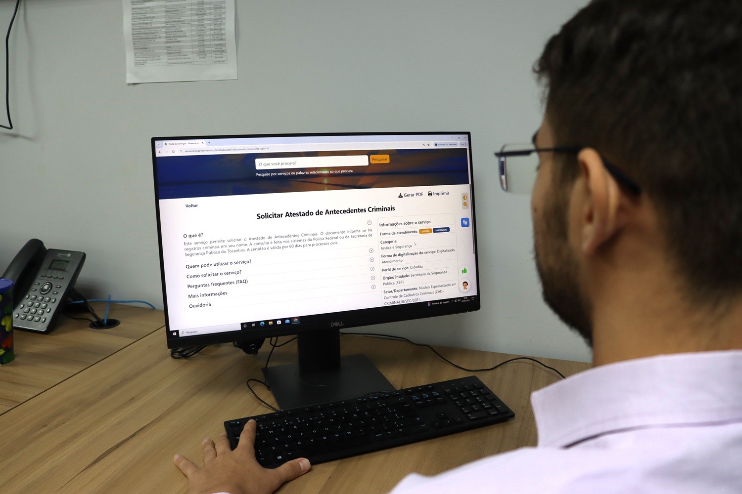 Atestado de antecedentes criminais passa a ser gratuito no Tocantins; veja como acessar