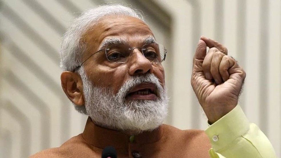 O governo do primeiro-ministro Modi anunciou vários incentivos para a fabricação de semicondutores — Foto: Getty Images via BBC