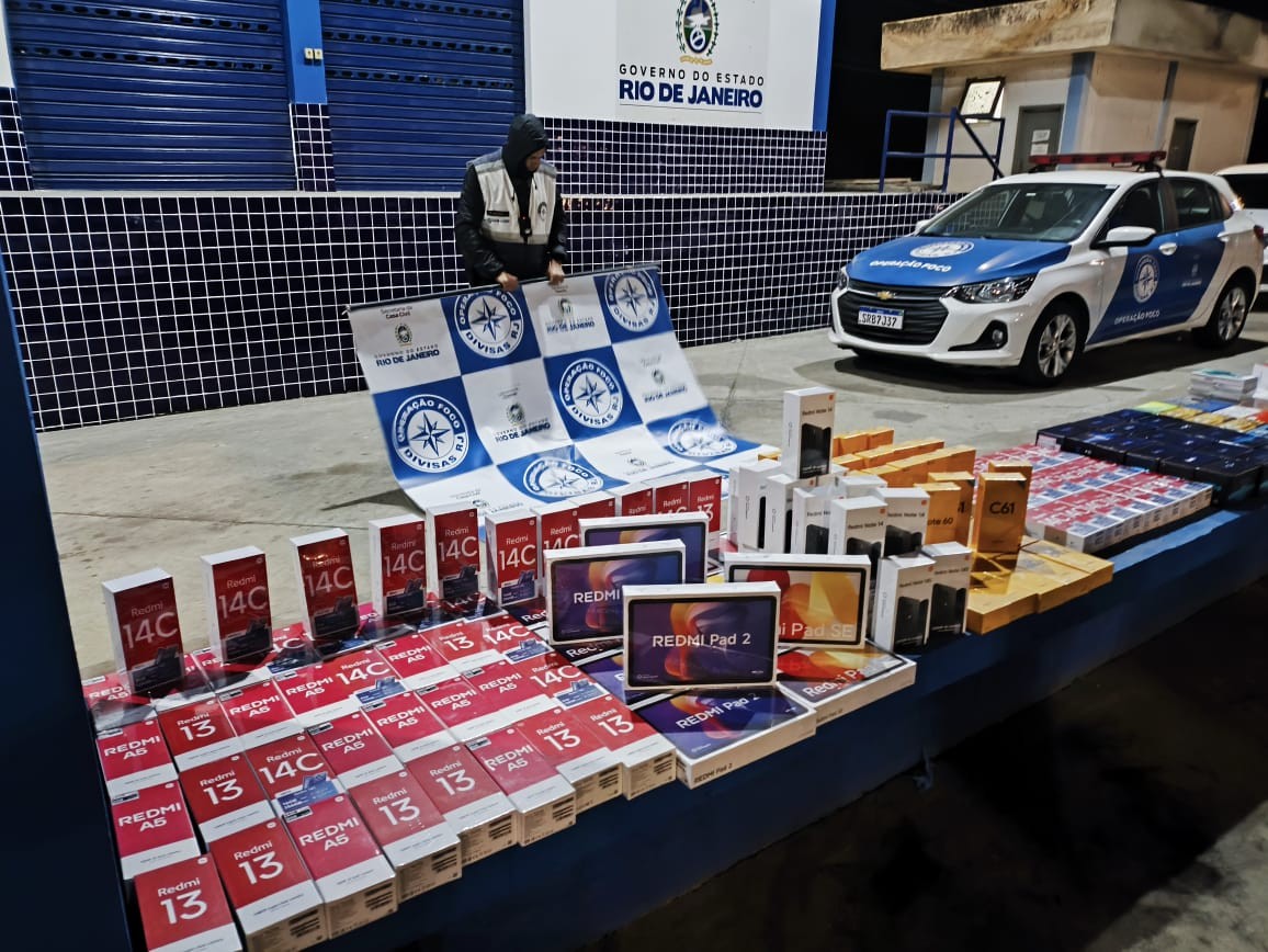 Cerca de R$ 100 mil em aparelhos eletrônicos são apreendidos na Via Dutra, em Itatiaia