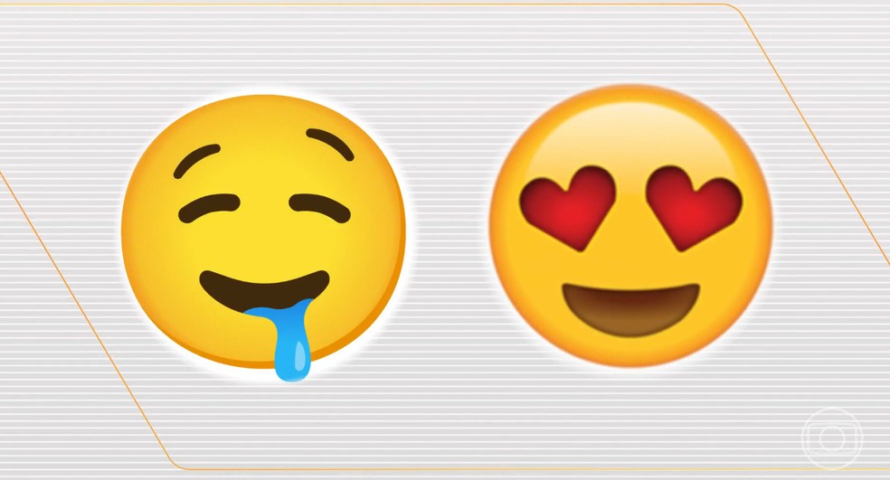 Segundo ela, emojis comuns como o “smile babando” e a carinha com “olhos de coração” aparecem com frequência em conversas entre pedófilos e vítimas — Foto: Bom Dia Brasil