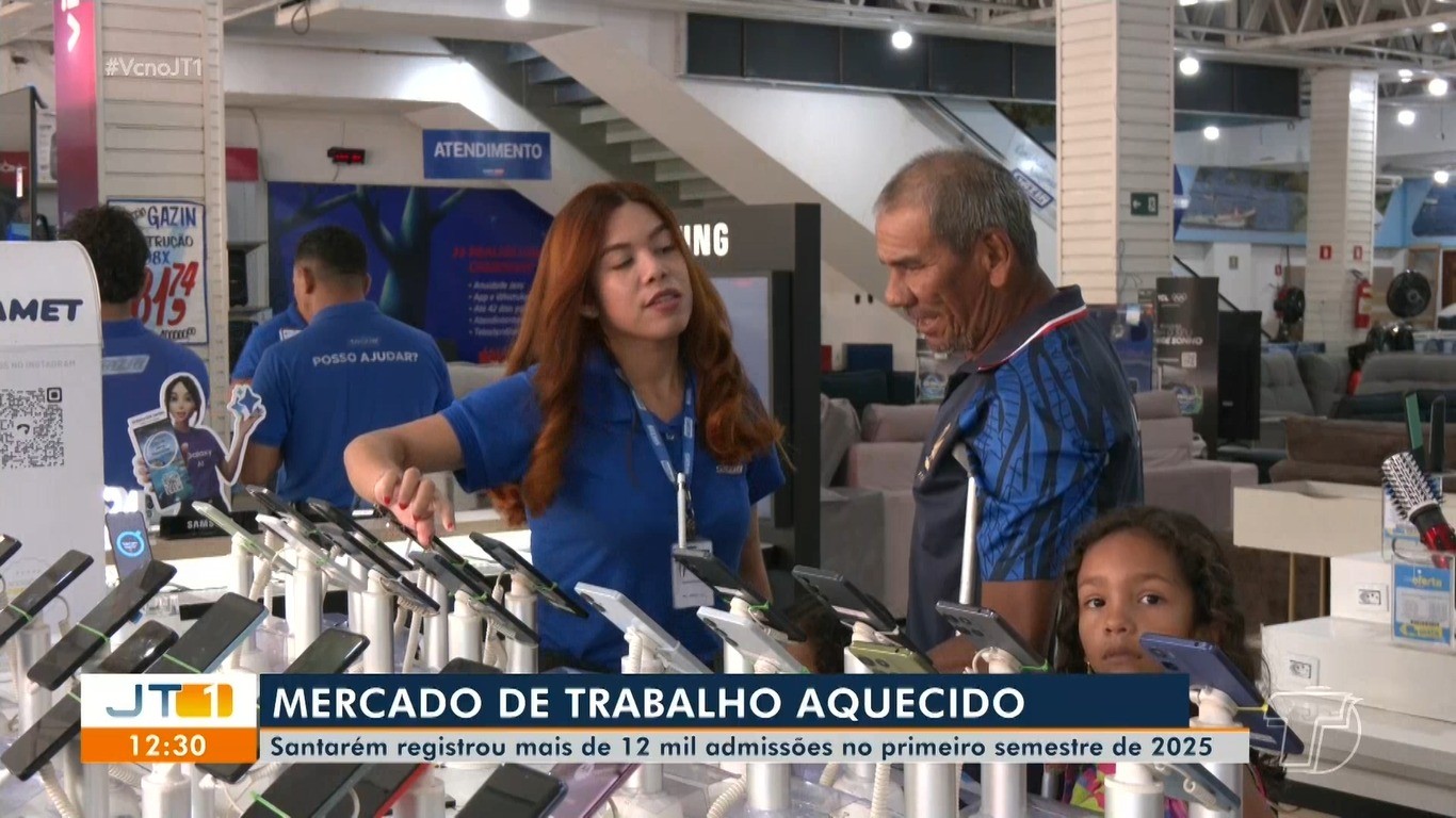 Santarém encerra primeiro semestre de 2025 com saldo positivo de empregos formais