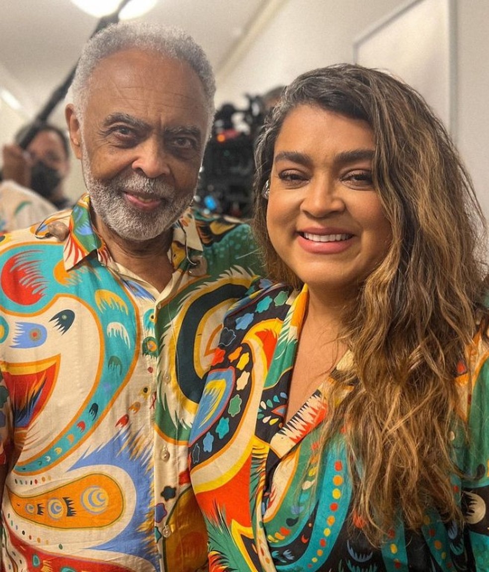 Gilberto Gil e a filha Preta Gil — Foto: Reprodução/Redes sociais
