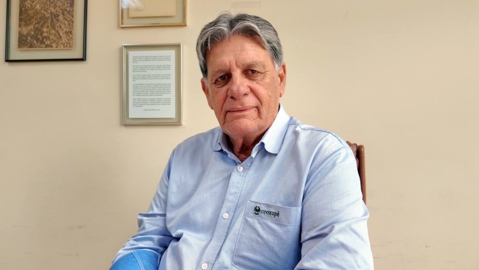Presidente Carlos Augusto celebra a força do cooperativismo para o desenvolvimento da cafeicultura nacional — Foto: Crédito: Divulgação.