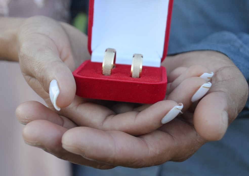 Alianças usadas em casamento, em imagem de arquivo  — Foto: Geovane Brito/G1