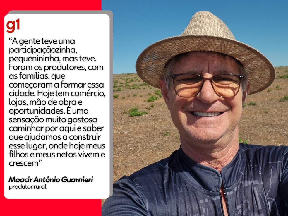 Moacir Antônio Guarnieri fez as primeiras lavouras em Boa Esperança do Norte (MT) — Foto: Arte g1