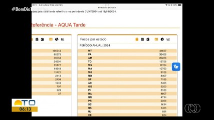 Mais de 13 mil focos de incêndios foram registrados no Tocantins em 2024