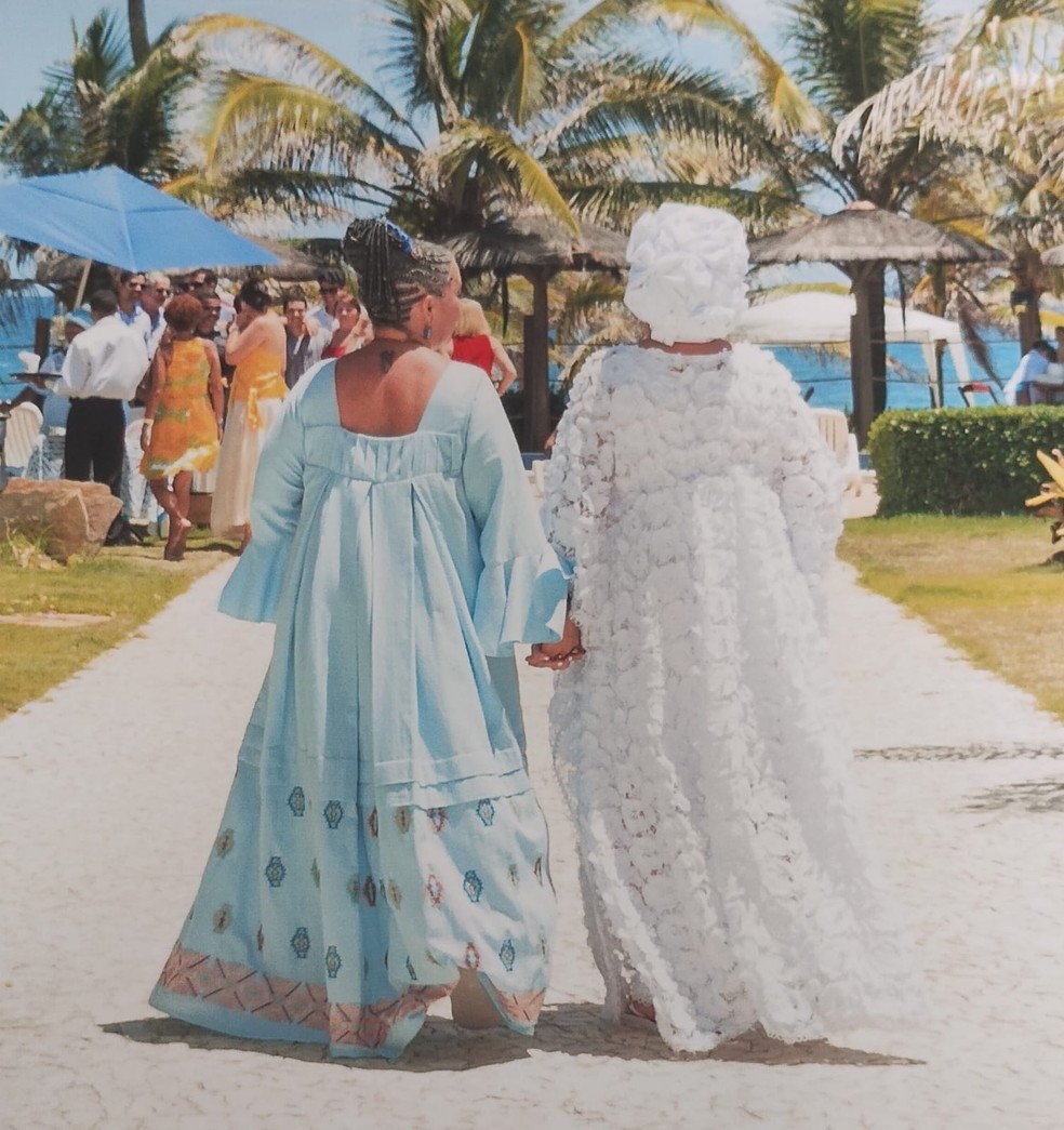 Cerimônia de casamento aconteceu em 2015, em Salvador — Foto: Renata Casali