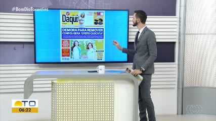 Demora para remover corpos em Palmas é destaque no Jornal Daqui