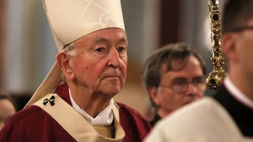 O cardeal Nichols completa 80 anos em novembro — a idade limite para os cardeais votarem em um novo papa. — Foto: Getty Images via BBC
