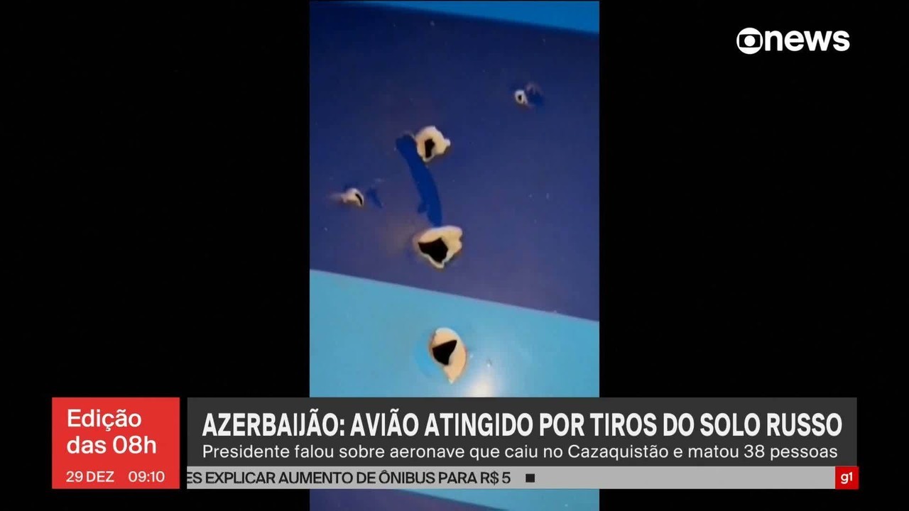 Tiro que derrubou avião no Cazaquistão veio da Rússia, diz presidente do Azerbaijão