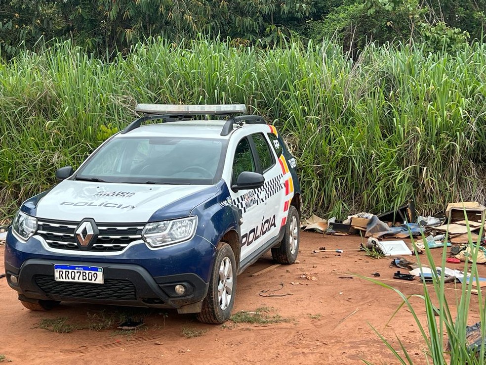 O corpo do jovem foi encontrado em uma região de mata em Sorriso (MT) — Foto: Polícia Militar