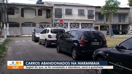 Moradores da Marambaia denunciam o abandono de carros em conjunto residencial na área