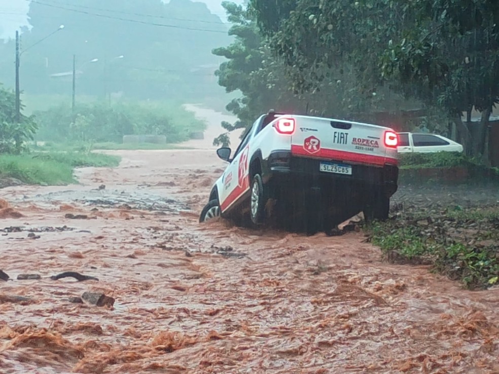 Guia Lopes da Laguna foi uma das cidades mais atingidas pelo temporal — Foto: Reprodução