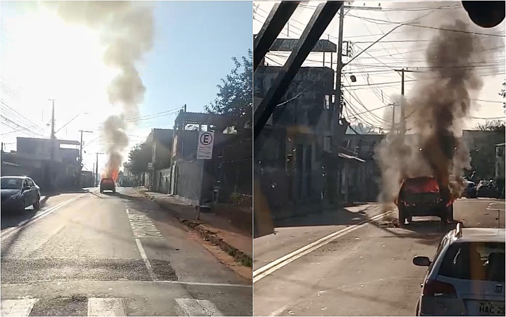 Crianças ficam feridas após atropelamento e carro é incendiado por moradores em MG