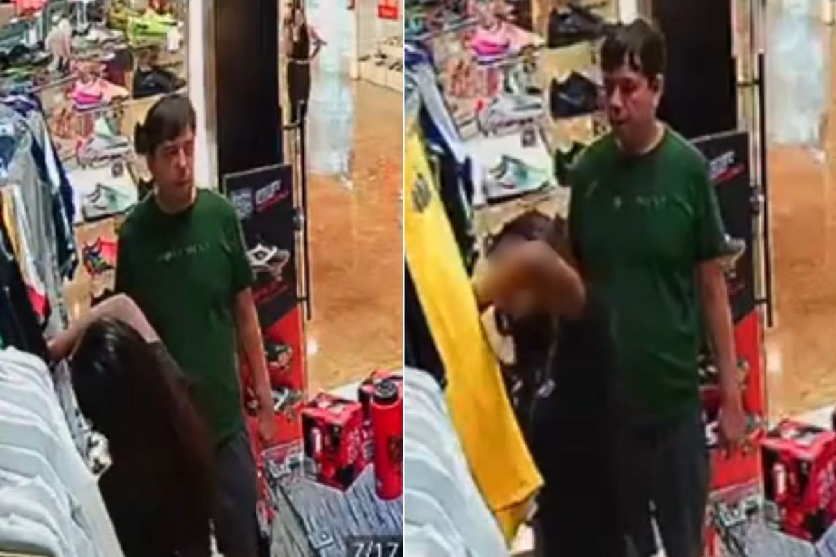 Homem é preso após tocar vendedora em loja de shopping no litoral de SP; VÍDEO