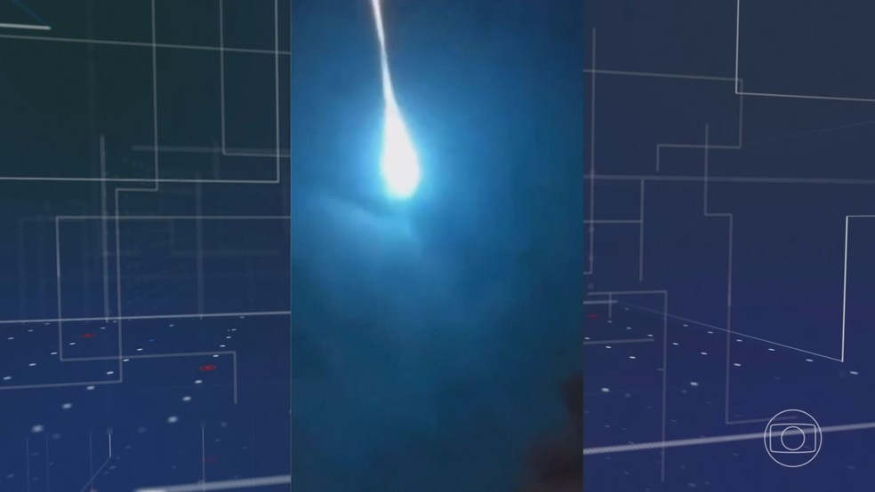 Meteoro é visto em boa parte do Nordeste. — Foto: Reprodução/JN