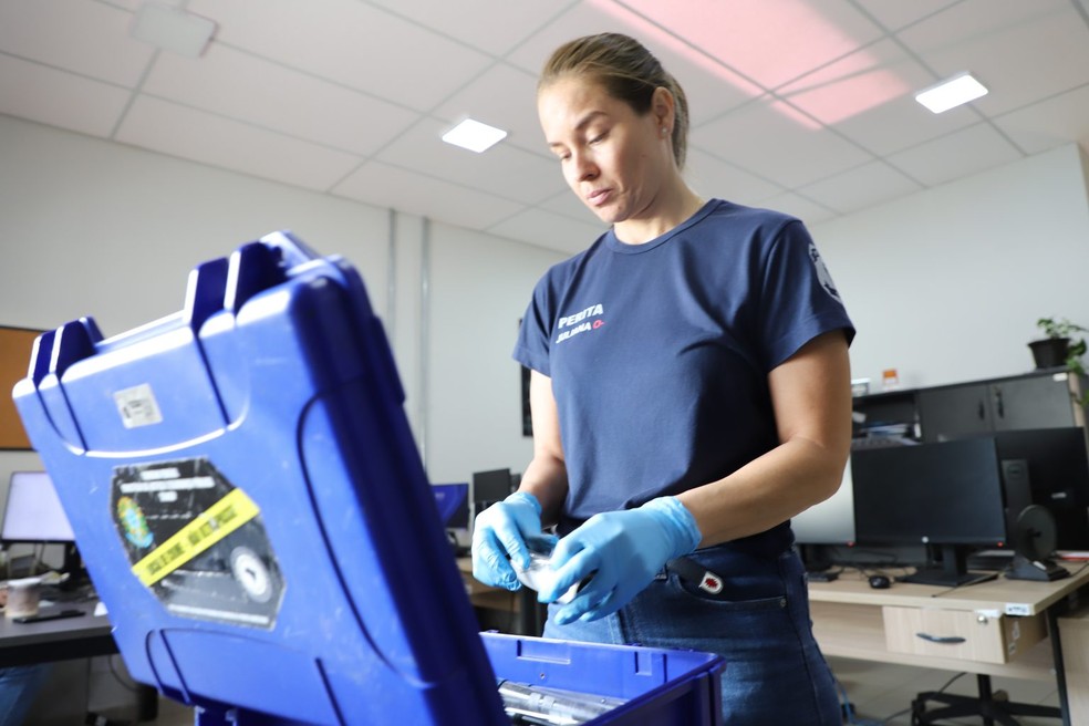 Perita papiloscopista Juliana Cardozo da Silva. â Foto: ReproduÃ§Ã£o