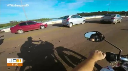 Falta de atenção e alta velocidade preocupam quem passa por ponte do Ribeirão Taquaruçu