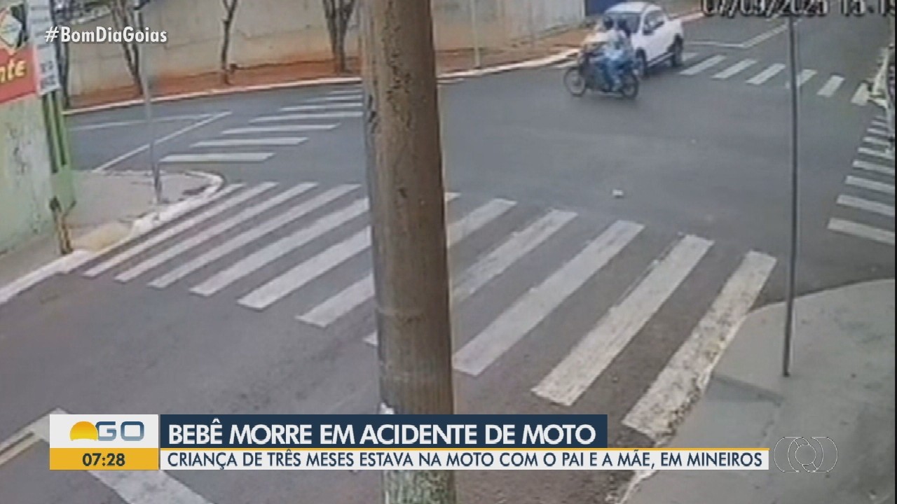 Bebê morre e pais ficam feridos em acidente; vídeo