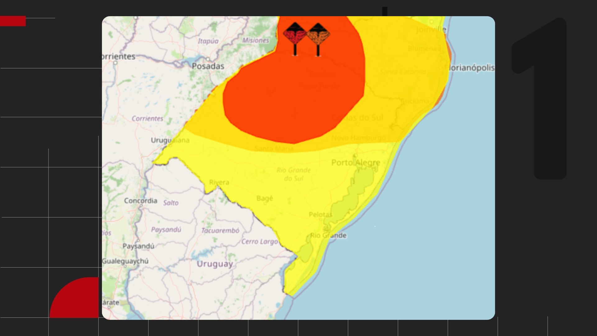 Chuva segue pelo RS com aviso de 'grande perigo' de tempestade; veja previsão para sexta-feira