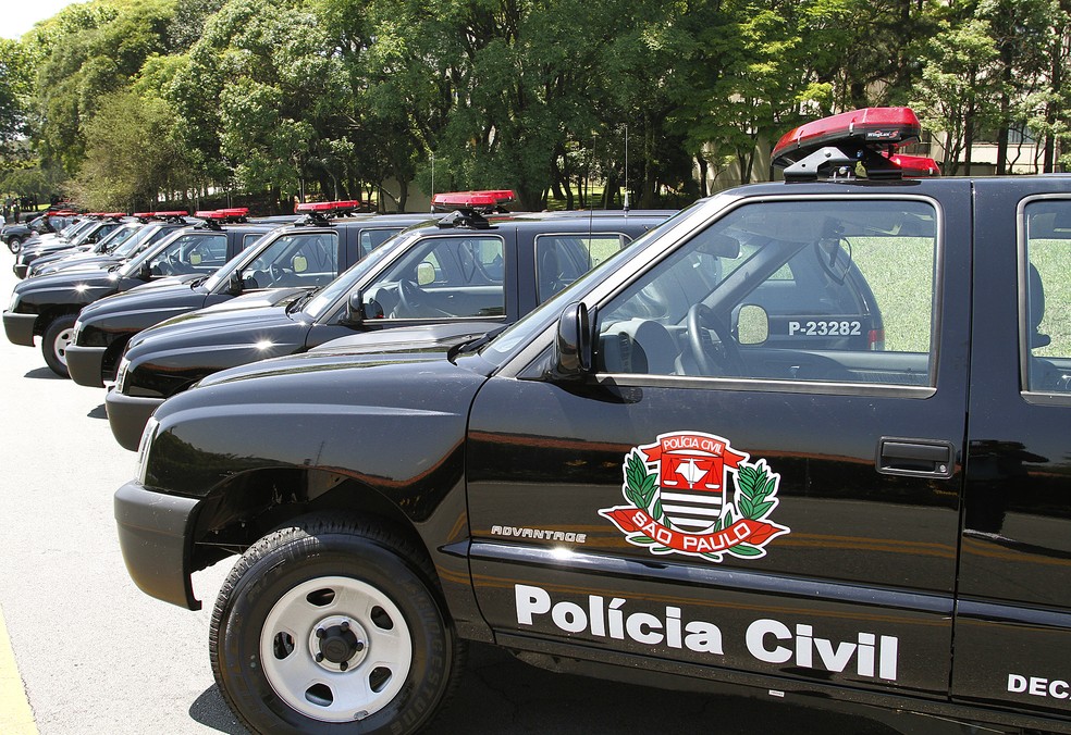 Viatura da Polícia Civil de São Paulo. — Foto: Ciete Silvério/GESP